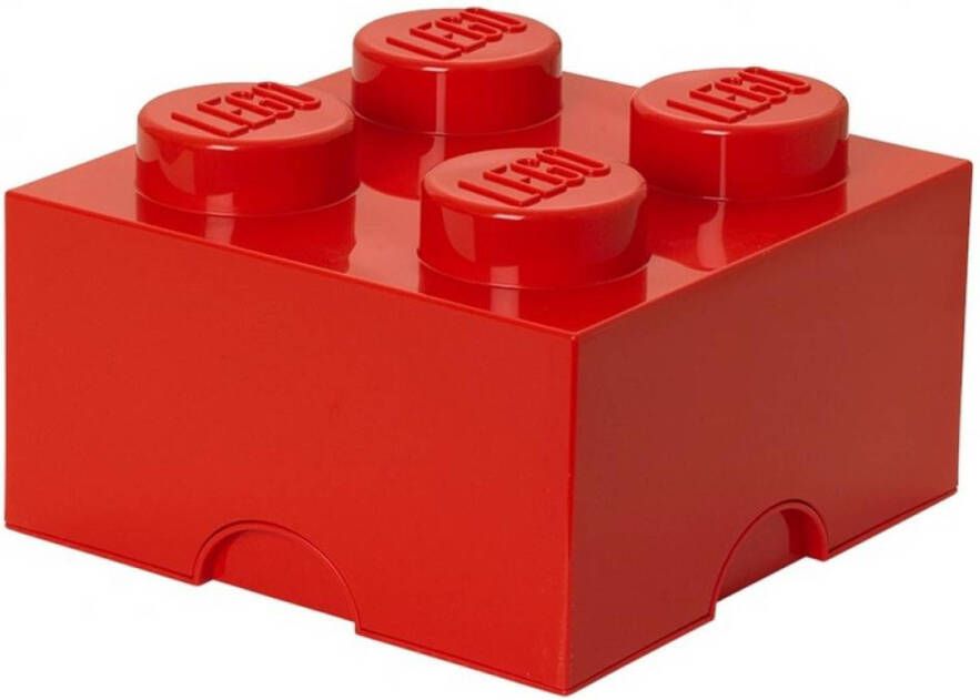 LEGO Brick 4 opbergbox rood