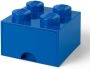 LEGO Opbergbox met Lade Blauw 25 x 25 x 18 cm - Thumbnail 1