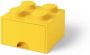LEGO Opbergbox met Lade Geel 25 x 25 x 18 cm - Thumbnail 1