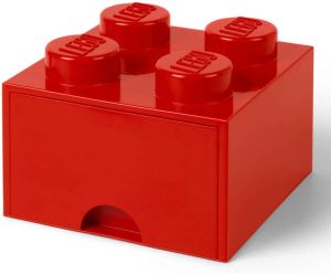 LEGO Brick 4 opberglade rood