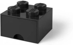 LEGO Opbergbox met Lade Zwart 25 x 25 x 18 cm
