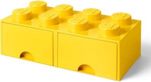 LEGO Brick 8 opberglade geel