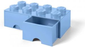 LEGO ® Brick 8 Opbergbox Met Lade Lichtblauw