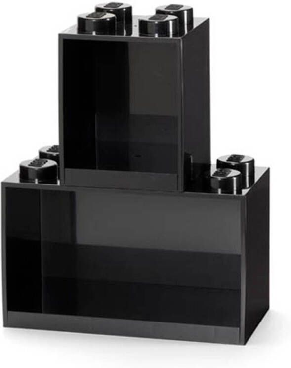 LEGO steen schappenset 31 8 x 21 1 cm zwart 2-delig