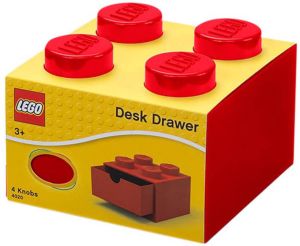 LEGO bureaulade 4 noppen 15 8 x 11 3 cm polypropyleen rood