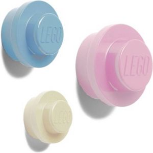 LEGO Kapstok 3-delig Blauw roze wit