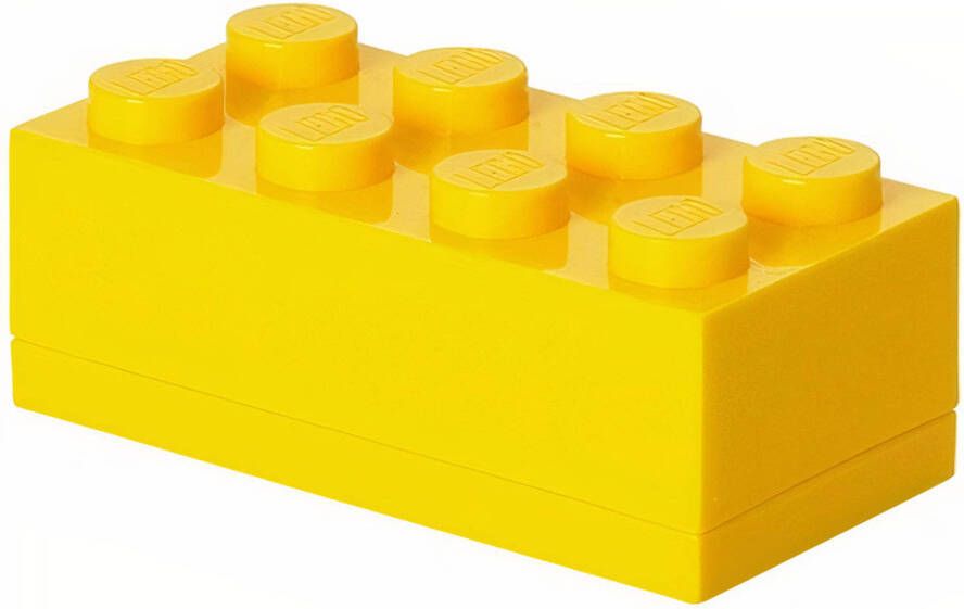 LEGO mini-opbergsteen 8 noppen 4 6 x 9 2 cm polypropeen geel