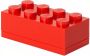 LEGO mini-opbergsteen 8 noppen 4 6 x 9 2 cm polypropeen rood - Thumbnail 1