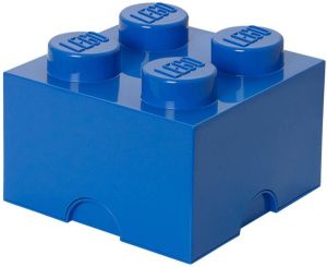 Lego License LEGO Opbergbox: Brick 4 (6 ltr) Blauw
