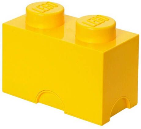 LEGO Opbergbox Brick 2 Polypropyleen Geel