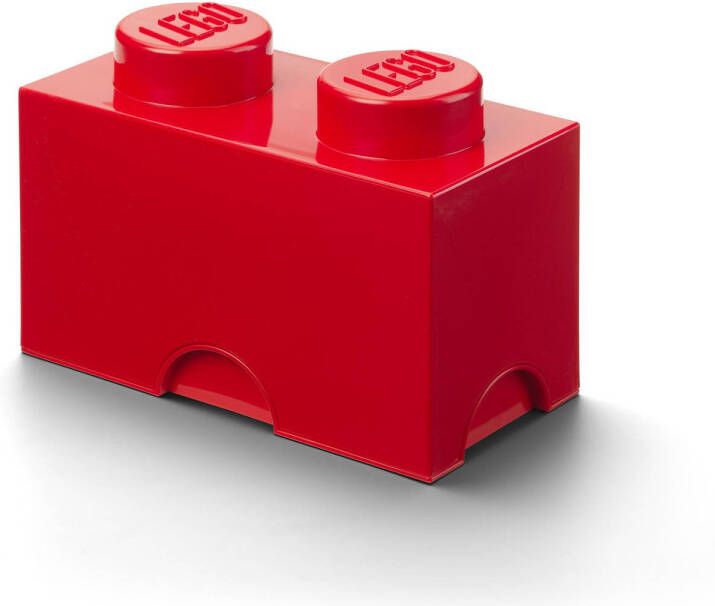 LEGO Opbergbox Brick 2 Polypropyleen Rood
