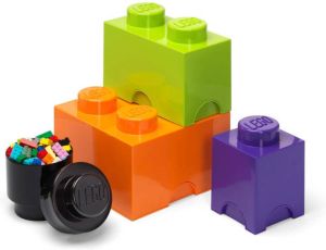 LEGO Opbergbox Brick Set van 4 Stuks Halloween Editie