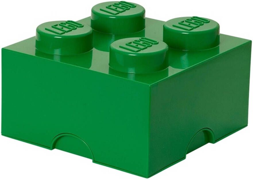 Lego License LEGO Opbergbox: Brick 4 (6 ltr) Groen