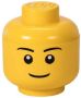 LEGO opbergbox hoofd Boy klein 16 x 18 5 cm polypropeen geel - Thumbnail 2