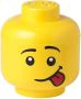 LEGO opbergbox hoofd Silly groot 24 x 27 cm polypropeen geel - Thumbnail 3
