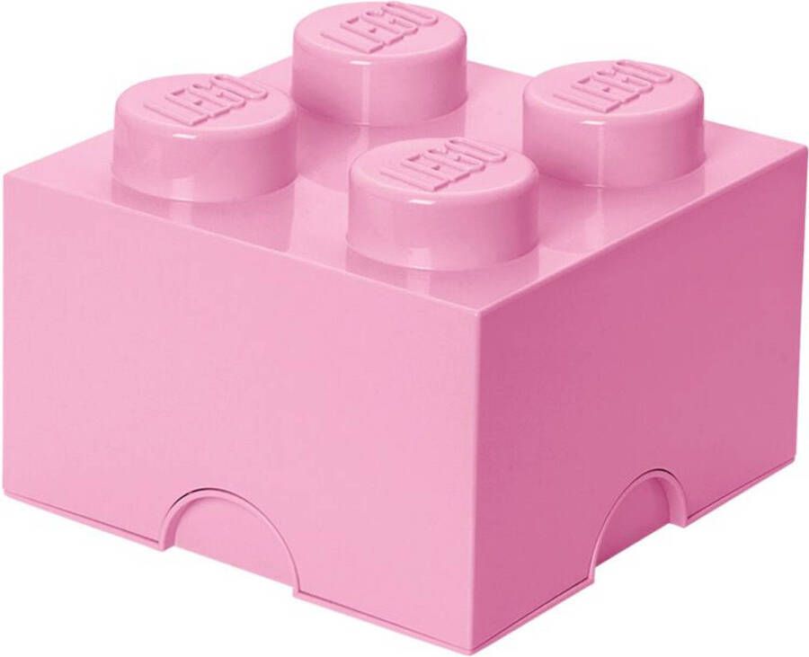 LEGO Opbergbox Licht Roze 25 x 25 x 18 cm