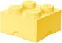 LEGO opbergsteen 4 noppen 25 x 18 cm polypropeen lichtgeel - Thumbnail 1