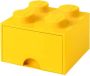 LEGO Opbergbox met Lade Geel 25 x 25 x 18 cm - Thumbnail 3