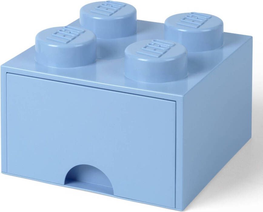 LEGO Opbergbox met Lade Lichtblauw 25 x 25 x 18 cm