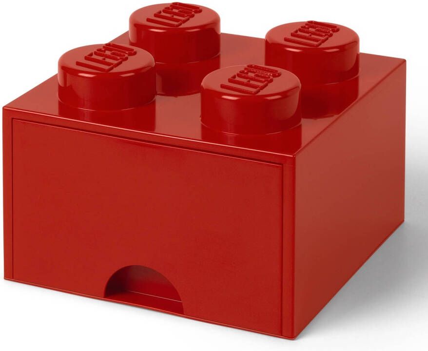 LEGO Opbergbox met Lade Rood 25 x 25 x 18 cm