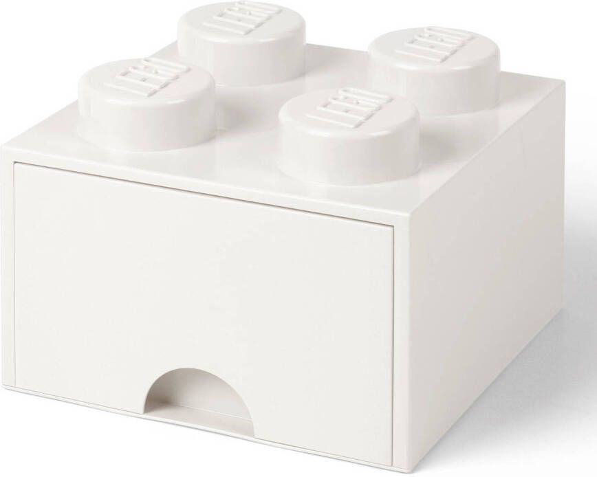 LEGO Opbergbox met Lade Wit 25 x 25 x 18 cm