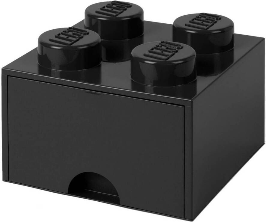 LEGO Opbergbox met Lade Zwart 25 x 25 x 18 cm
