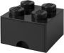 LEGO Opbergbox met Lade Zwart 25 x 25 x 18 cm - Thumbnail 2