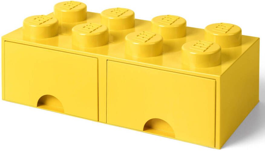 LEGO Opbergbox met Lades Geel 50 x 25 x 18 cm