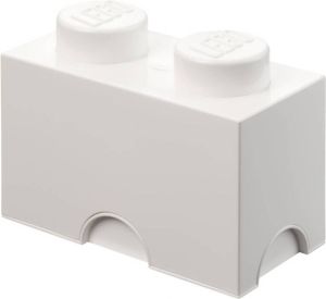 LEGO 4002 Storage Brick 2x1 steen wit