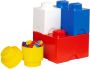LEGO Opbergbox Brick Set van 4 Stuks Polypropyleen Multicolor - Thumbnail 1