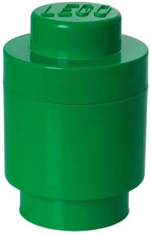 LEGO opbergsteen rond 1 nop 12 3 x 18 cm polypropeen groen