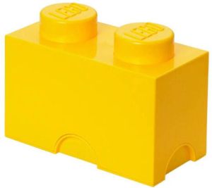 LEGO Set Van 2 Opbergbox Brick 2 Geel