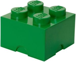 LEGO Set van 2 Opbergbox Brick 4 Groen