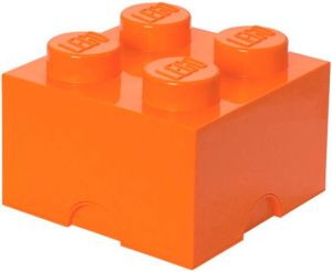 LEGO Set Van 2 Opbergbox Brick 4 Oranje