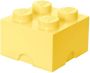 LEGO Set van 2 Opbergbox Brick 4 Pastelgeel - Thumbnail 1