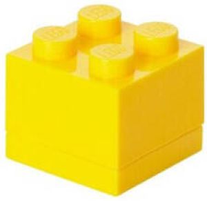 LEGO Set van 2 Opbergbox Mini 4 Geel