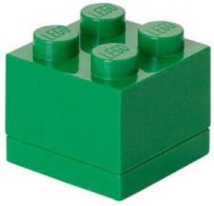 LEGO Set van 2 Opbergbox Mini 4 Groen