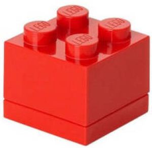 LEGO Set van 2 Opbergbox Mini 4 Rood