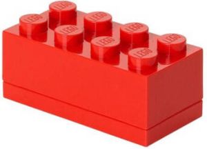 LEGO Set van 2 Opbergbox Mini 8 Rood