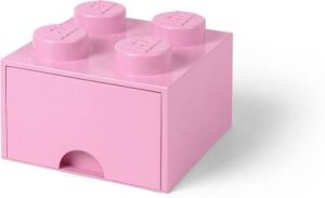 LEGO Set Van 2 Opberglade Brick 4 Lichtroze