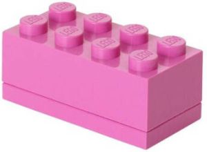 Lego Set van 2 Opbergbox Mini 8 Roze