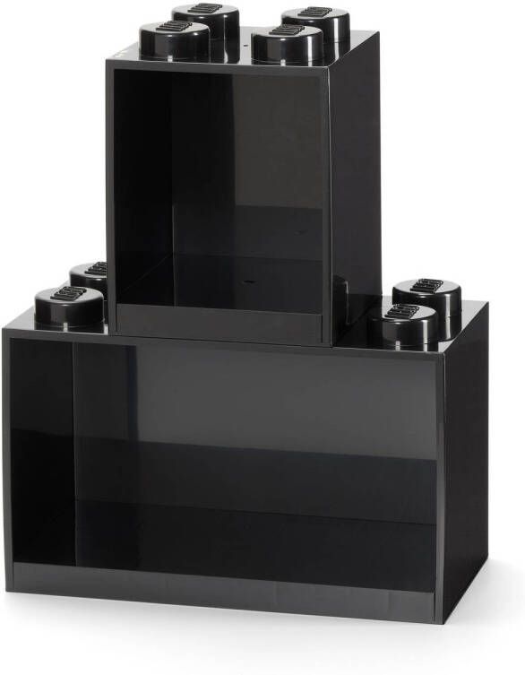 LEGO steen schappenset 31 8 x 21 1 cm zwart 2-delig