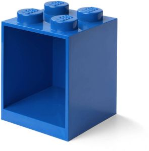 LEGO wandschap 4 noppen 16 x 16 x 21 cm polypropyleen blauw