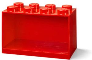 LEGO Wandschap 8 Brick Rood Polypropyleen