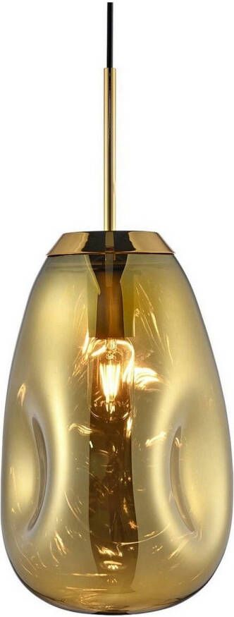 Leitmotiv Pendant Lamp Blown Glass Messing Ø22 cm Hoogte 33 cm