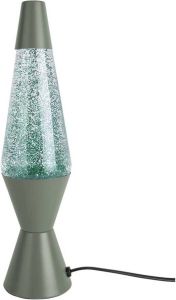 Leitmotiv tafellamp Glitter 25W 37 cm staal glas groen