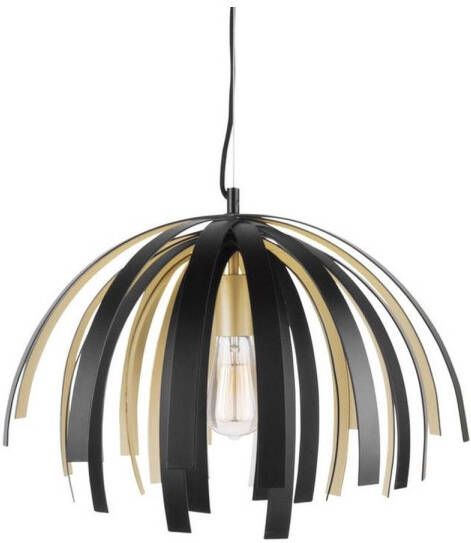 Leitmotiv Willow Lamp Hanglamp Aluminium Ø50 x 35 cm Zwart goudkleurig