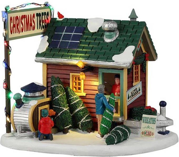 LEMAX &apos;Tiny House Tree Lot&apos; Verlichte Gebouw Exclusief adapter (Werkt op batterijen)