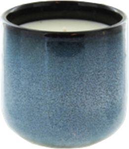Lifestyle geurkaars earthbeauty blauw