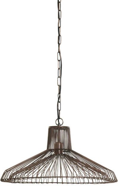 Light & Living Hanglamp Kasper 55x55x29 Bruin